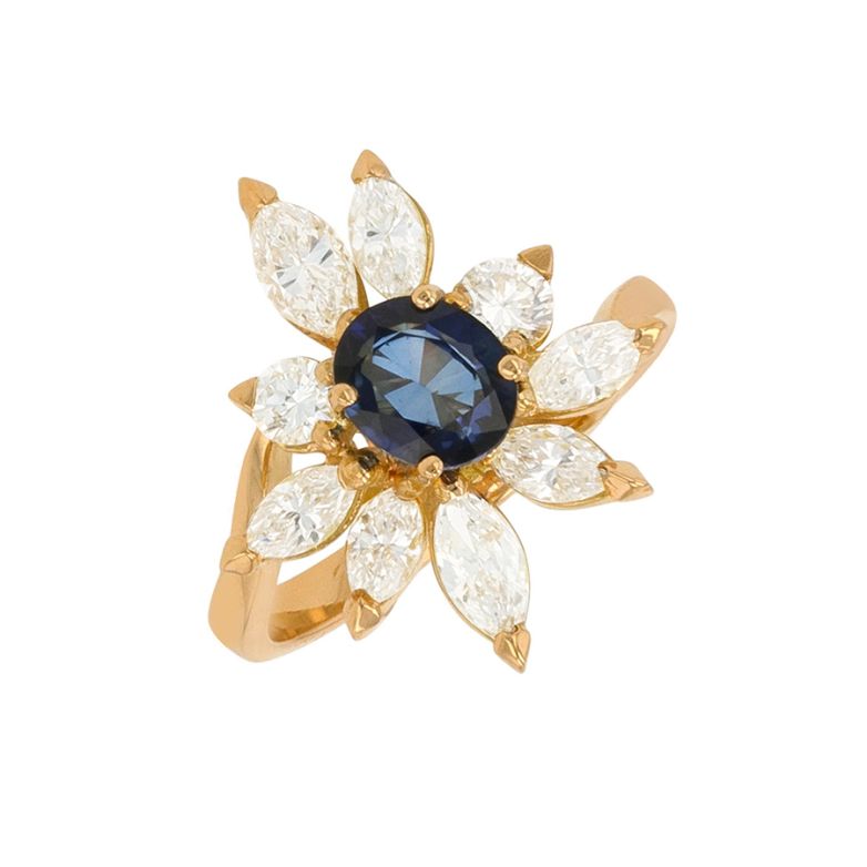 Acheter Bague saphir 1.09 carat et diamants 0.90 carat or jaune 5.56g Comme neuf - 2880,00 € Bague saphir 1.09 carat et diamants 0.90 carat or jaune 5.56g Comme neuf - reconditionné disponible sur Gemme Les Bijoux